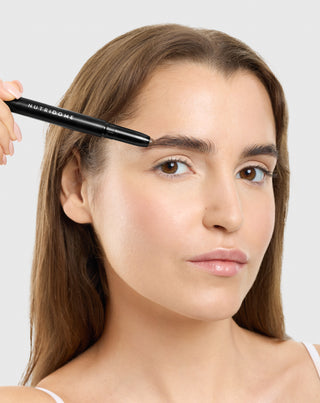 Nutridome brown eyebrow wax with castor oil with a lamination effect