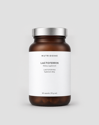 Lactoferrin for digestion, immunity and iron absorption Nutridome 60 capsules - 1