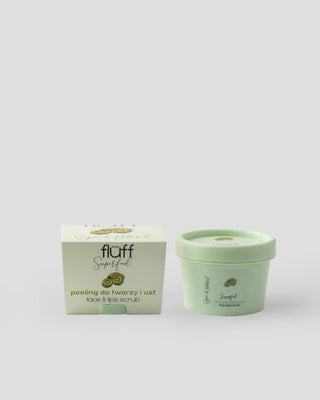 Gentle Face and Lip Scrub with Sucrose and Jojoba Oil, Smoothing Fluff - 1