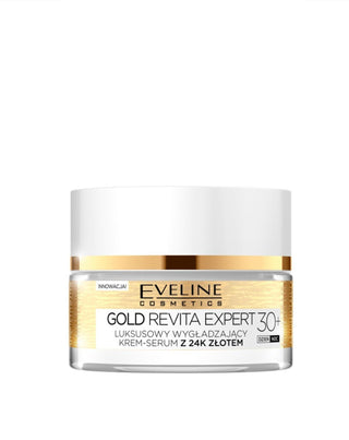 Smoothing Cream-Serum with 24K Gold, Day and Night, 30+ Eveline - 1