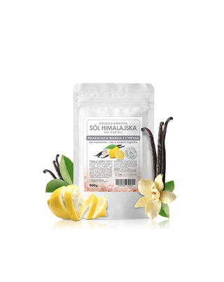 Coarse-grained Himalayan bath salt Relaxing vanilla with lemon E-Fiore - 1
