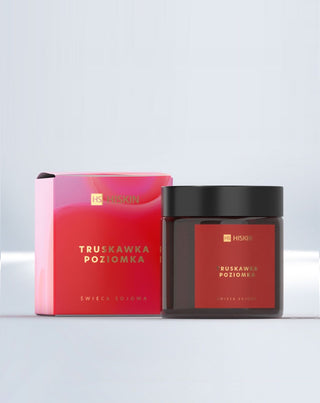Natural Soy Wax Scented Candle with Strawberry and Wild Strawberry Scent HiSkin Home - 1