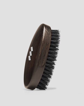 Beechwood beard punch with natural boar bristles Monolith - 1