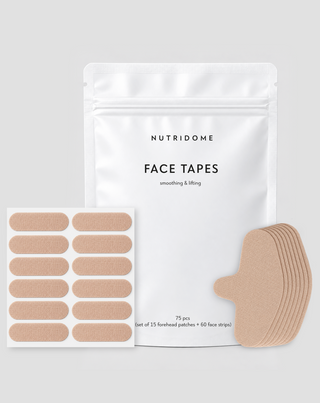 Smoothing and lifting face tapes 75 pieces Nutridome