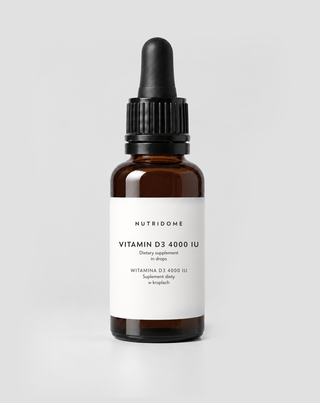 Vitamin D3 drops 4000 IU/day for immunity and strong bones with Vitamin E, 30 ml, Nutridome - 1