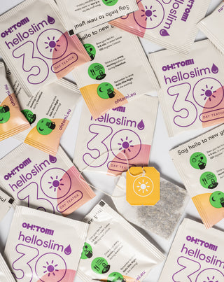 Oh!Tomi Hello Slim fruit and herbal day detox tea body detox in 30 days