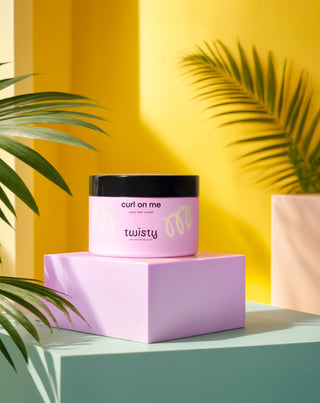 Twisty curl cream for curly hair styling with flax and oat extracts - 3