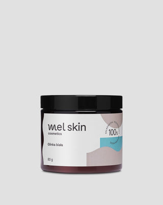 White cleansing, soothing and smoothing clay for sensitive skin care Mel Skin - 1